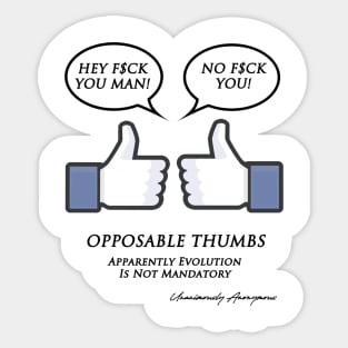 Opposable Thumbs Sticker